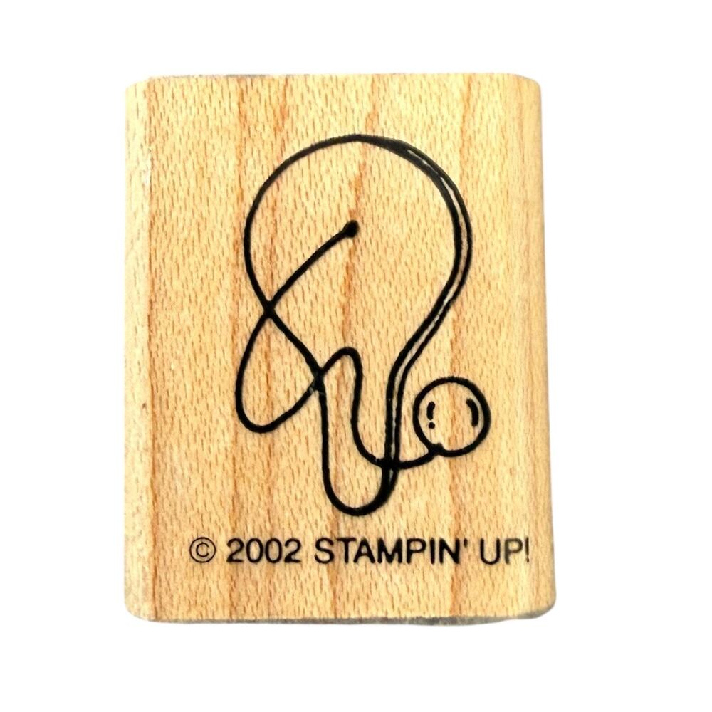 Stampin' Up! Vintage 2002 Paddle Board Rubber Stamp